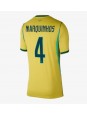 Billige Brasil Marquinhos #4 Hjemmedrakt Dame VM 2026 Kortermet